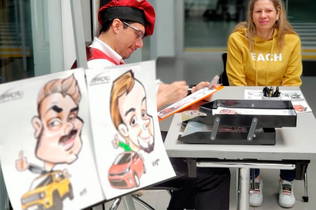 Caricaturas-en-activacion-de-marca-evento-marcali-2-Bogota