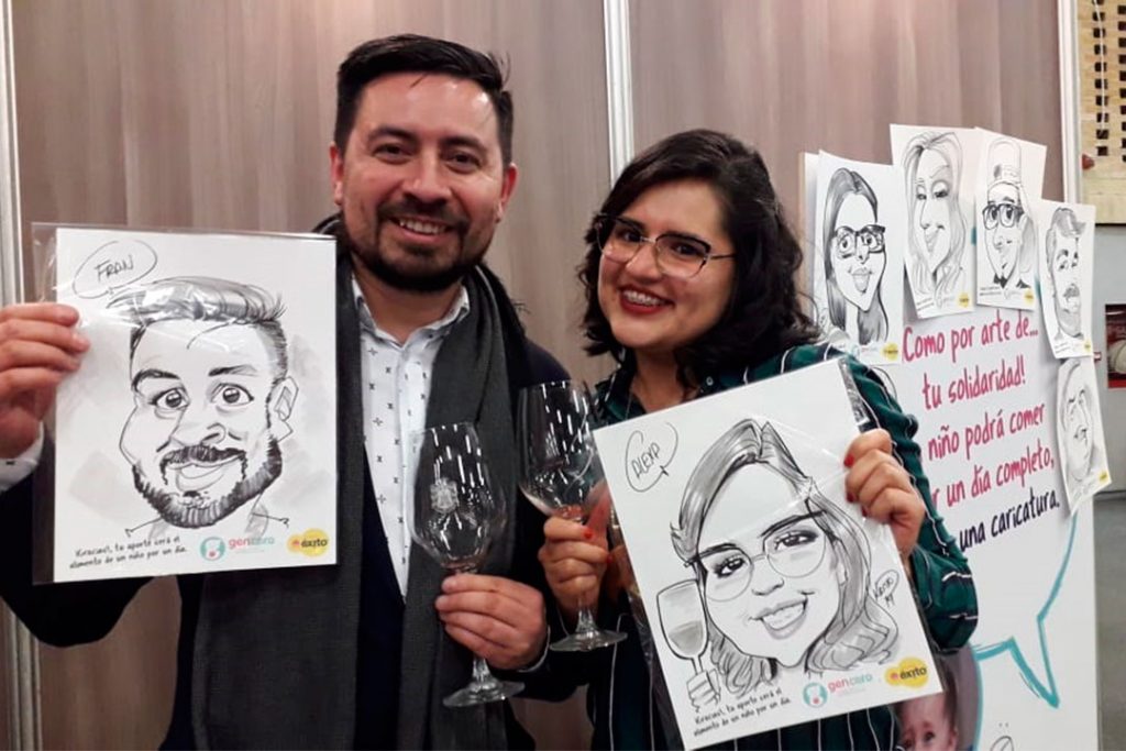 caricaturistas-en-activacion-de-marca-Bogota-corferias-vinos