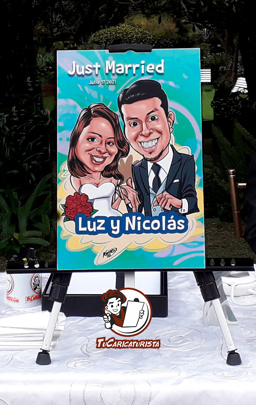 caricaturas-de-novios-para-animar-boda-en-Bogotá