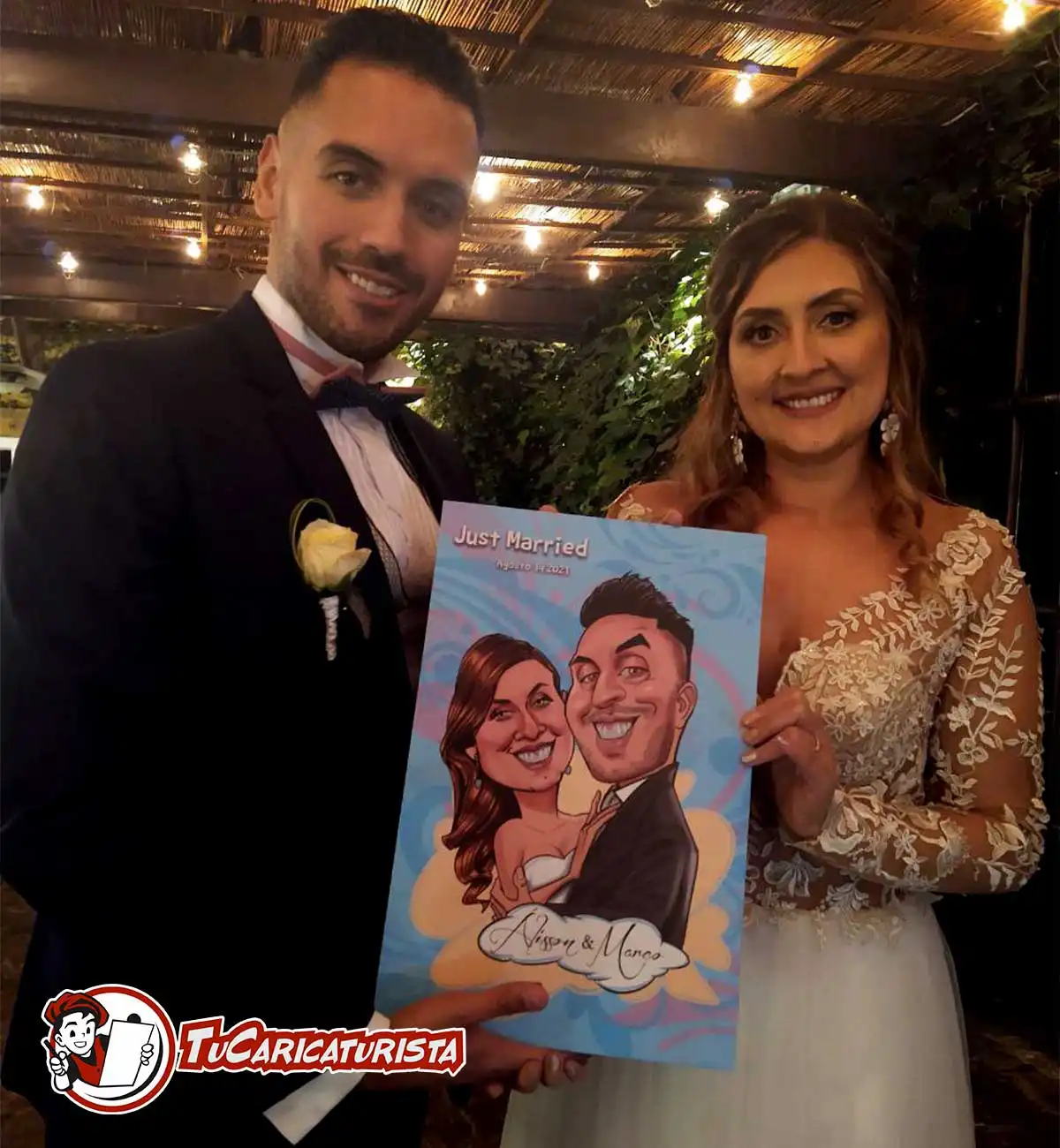 TuCaricaturista Caricatura especial de novios